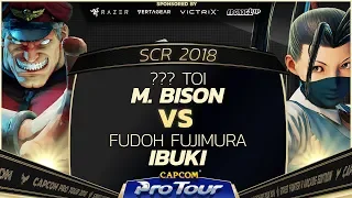 ??? Toi (M. Bison) vs Fudoh Fujimura (Ibuki) - SCR 2018 Day 1 Pools - CPT 2018