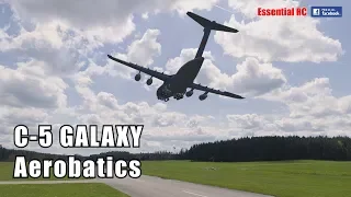 LOCKHEED C-5 GALAXY: LOW PASSES and EXTREME AEROBATICS demo