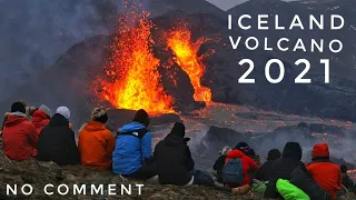 Iceland Volcano Eruption 2021 - ASMR Volcano and Lava Sound - (Original sound)