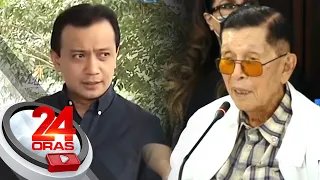 Enrile, kinwestyon si Trillanes nang mamagitan sa China sa gitna ng standoff sa ... | 24 Oras