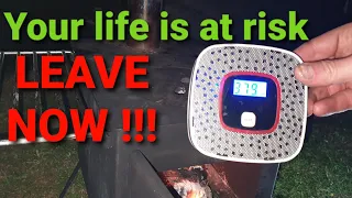 Carbon monoxide detector for stove tents & tent heaters stay safe from carbon monoxide get a tester