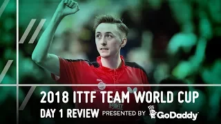 2018 ITTF Team World Cup | GoDaddy Day 1 Review