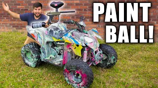 PLAYING PAINTBALL ON FOUR-WHEELERS!