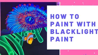 How to make black light art