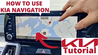 Kia Map Navigation Tutorial -- Map Setup, Home Address, Tourpoints, Search POI