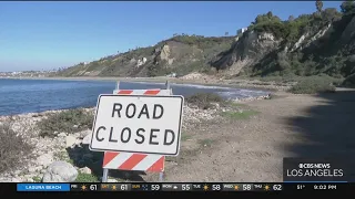 Crews continue to survey cliff in Palos Verdes Estates following massive landslide