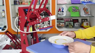 How to sublimate a ceramic plate in heat press ?