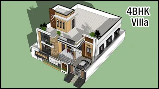 4BHK Modern House Design | Villa Design | Gopal Architecture