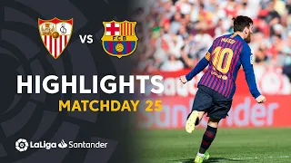 Highlights FC Barcelona vs Sevilla FC (2-4)
