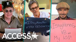 David Beckham, Elton John Join Kevin Bacon’s #IStayHomeFor Challenge