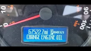 How to Reset "Change Engine Oil" Message: Remember To Reset at Every Oil Change WorkHorse Winnebago