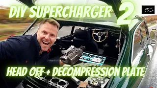 Vol. 2 How difficult is it to DIY fit a SUPERCHARGER to an MG BGT? - Head Off + Decompression Plate