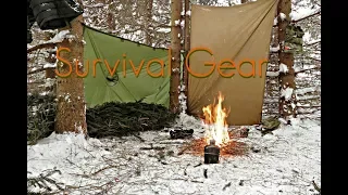 Minimal Gear for a Winter Survival Overnight-Load-Out and Survival Exercise Plans