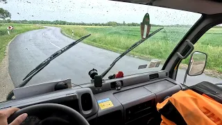 Rainy day Nissan Cabstar POV Driving 2