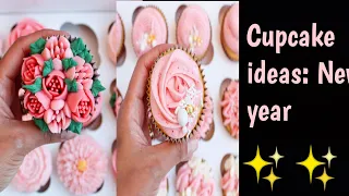 Cupcake ideas for New year. Cupcake decorating ideas for New year . Cupcake 🧁🧁 : New year special