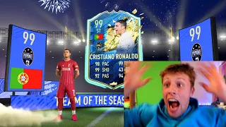 I GOT 99 TOTS RONALDO IN A PACK!! - FIFA 20