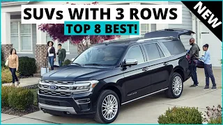 Top 8 Best SUVs With 3 Rows for 2023 | SUVs To Buy!