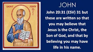 Bible Study:  John 1:16 - 29