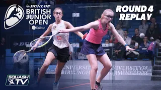 Squash: Dunlop British Junior Open 2020 - Glass Court Rd 4