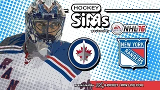 NHL 16 - Jets vs Rangers (Hockey Sims)