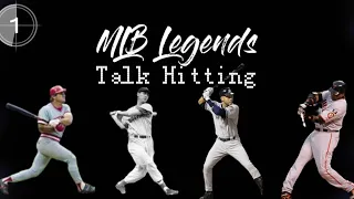 MLB Legends Talk Hitting | Derek Jeter , Barry Bonds , Pete Rose , Ted Williams | Part 1