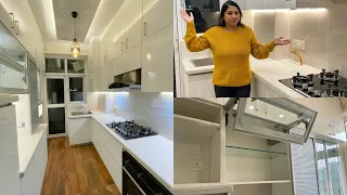 💁‍♀️मेरा Dream Kitchen 🏘 हो गया तैयार || My New Full Kitchen Tour || Indian Mom Studio