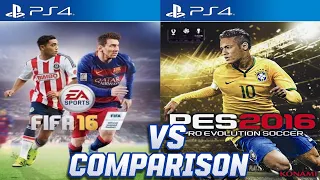 FIFA 16 Vs PES 2016 PS4