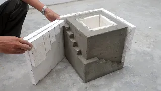 Handmade Cement Ideas - Casting a Concrete Planter Pot From Styrofoam And Cement for Beginners