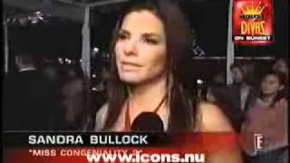 Sandra Bullock on the premier of her movie "Miss Congeniality 2", 2005