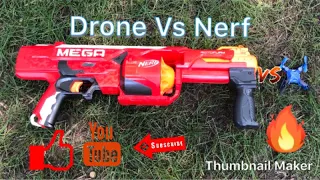 EPIC BATTLE DRONE VS NERF GUN (DRONE PROPELLER BROKEN)