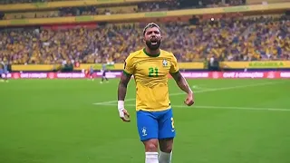 Gabriel Barbosa “Gabi" Vs Uruguai HD 720p (14/10/2021)