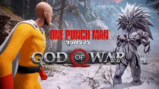 God of War Saitama vs Boros All Forms Mod One Punch Man Defeats Boros