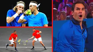 R.Nadal/S.Tsitsipas vs. N.Kyrgios/J.Sock - Laver Cup 2019 Highlights