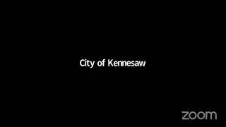 City of Kennesaw's Zoom Meeting