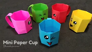 DIY MINI PAPER CUP / Paper Crafts For School / Easy Crafts Ideas