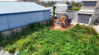 Wonderful The New Project!Filling Lands by bulldozers push the soil dirt and Dump truck 5ton