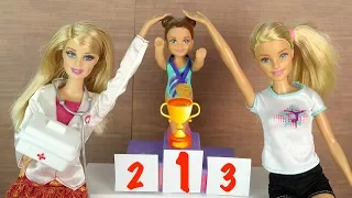 AMAZING CHILD VICTORY Gymnastics for Girls Cartoon School Dolls Barbie