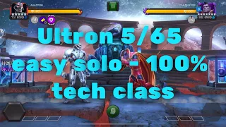 MCOC Ultron 5/65 vs Gladiator Solo - Tech Class Objective Counter! 100% Альтрон против Гладиатора