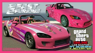 GTA 5: Suki's '2Fast 2Furious' Honda S2000 - Dinka RT3000 REPLICA BUILD!