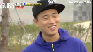 Running man  ep43( Song ji hyo and Haha the first time the two of them become a team)