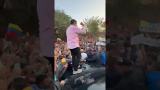 Así fue el recibimiento del presidente @nicolasmaduro , en el estado Miranda