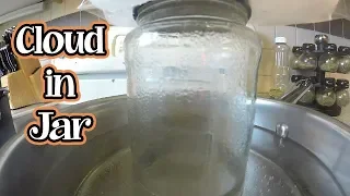 Cloud in a jar | Homeschool Science Experiment