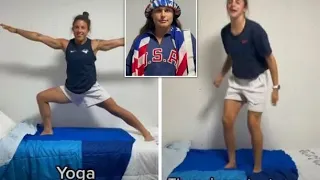 Olympic Athletes Debunk Bed Myth By Carrying Out Jokey Test! @ilonamaher