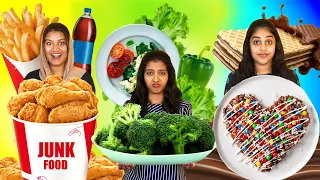 HEALTHY FOOD Vs JUNK FOOD CHALLENGE 🤩 PART 2 | എട്ടിന്റെ പണി കിട്ടി 😂 PULLOTHI