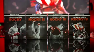 ROCKY I-IV Steelbook Collection Bluray 4K Photoshoot Unboxing