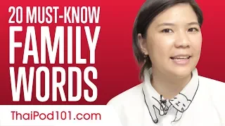 Learn the Top 20 Must-Know Family Words in Thai