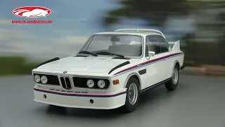 ck-modelcars-video: BMW 3.0 CSL (E9) Baujahr 1973 weiß 1:18 Minichamps