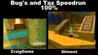 Bugs Bunny and Taz: Time Busters - 100% Speedrun - CraigGame vs Shineot - 04/18