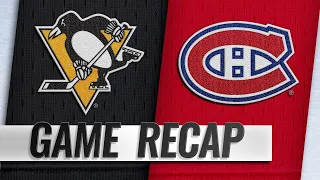 Crosby tallies four points as Penguins beat Canadiens