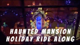 Haunted Mansion Holliday at Disneyland queue and ride along